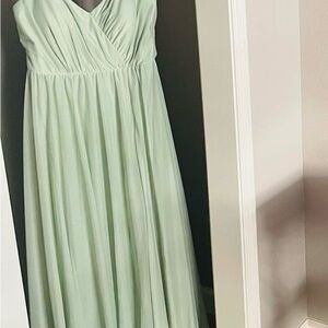 Azazie Dusty Sage Bridesmaid Dress